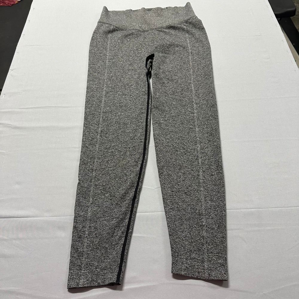 PINK Active Victorias Secret Gray Space Dye Seamless High Rise Leggings Large - Picture 1 of 6